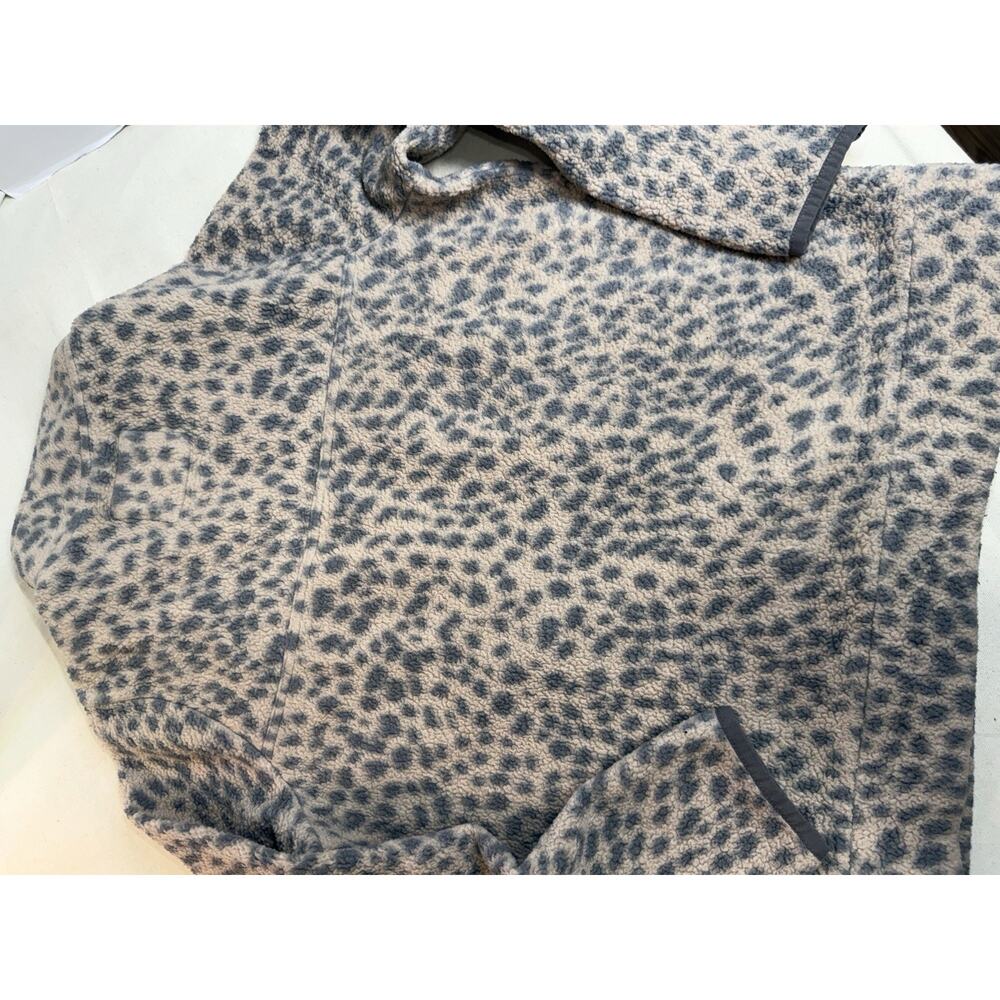 Billabong Leopard Pullover Women’s 1/4 Zip Sweater Y2K Preppy Sz M (d21) - Picture 5 of 5